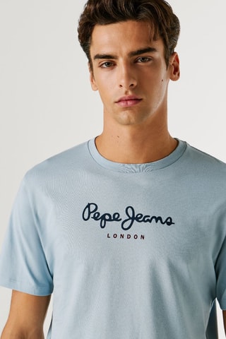 T-shirt Eggo - Celeste