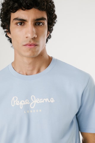 T-shirt Eggo - Celeste