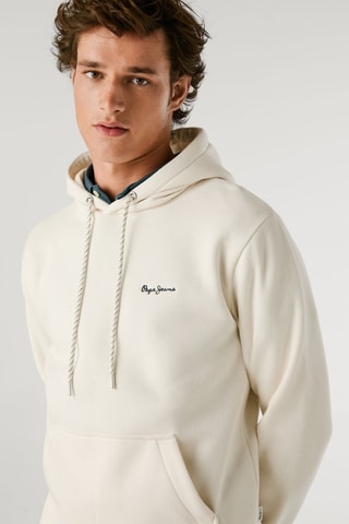 Felpa con cappuccio Macbeth - Bianco