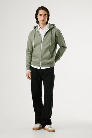 Felpa con cappuccio Macbeth - Kaki melange
