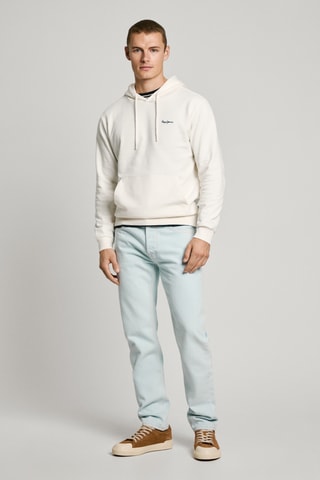 Felpa con cappuccio Essential - Bianco
