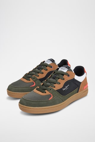 Sneakers in pelle scamosciata Kore - Kaki