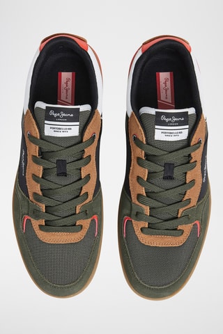 Sneakers in pelle scamosciata Kore - Kaki