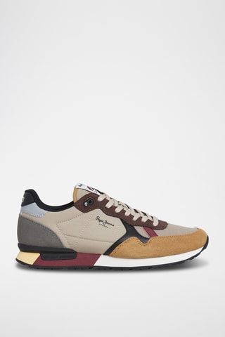 Sneakers in pelle scamosciata Brit - Beige