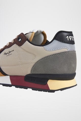 Sneakers in pelle scamosciata Brit - Beige