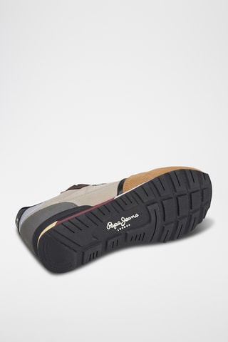 Sneakers in pelle scamosciata Brit - Beige