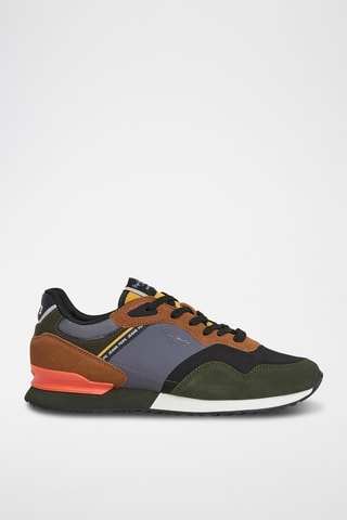 Sneakers in pelle scamosciata London - Cammello