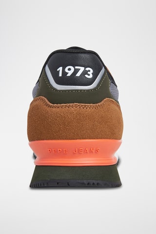 Sneakers in pelle scamosciata London - Cammello