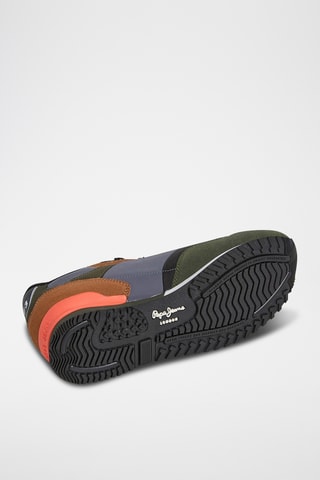 Sneakers in pelle scamosciata London - Cammello