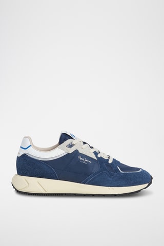 Sneakers in pelle scamosciata Marlon - Navy