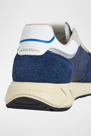 Sneakers in pelle scamosciata Marlon - Navy
