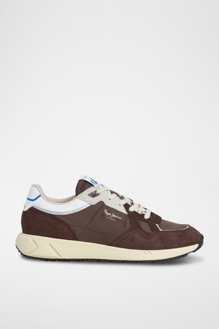 Sneakers in pelle scamosciata Marlon - Marrone scuro