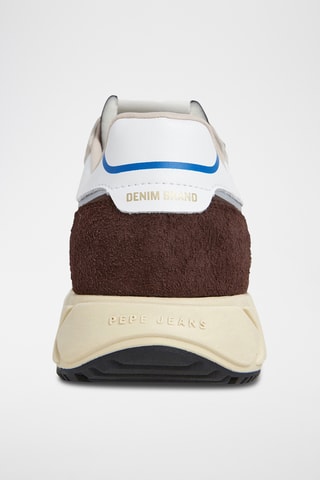 Sneakers in pelle scamosciata Marlon - Marrone scuro