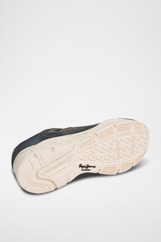 Sneakers in pelle scamosciata Dave - Verde scuro