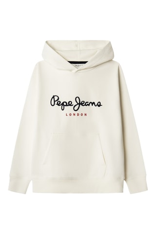 Felpa con cappuccio Art - Ecrù