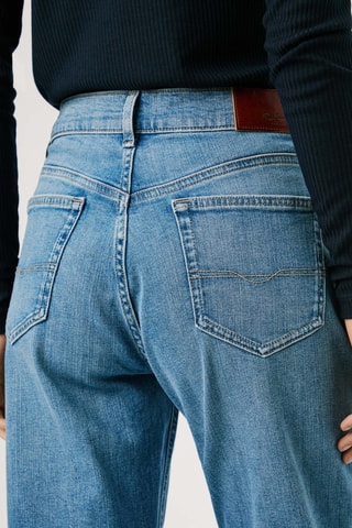 Jeans straight hoge taille Robyn - Lichtblauw