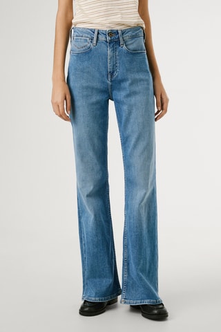 Jeans Hoge Taille Flare Cut Willa - Lichtblauw