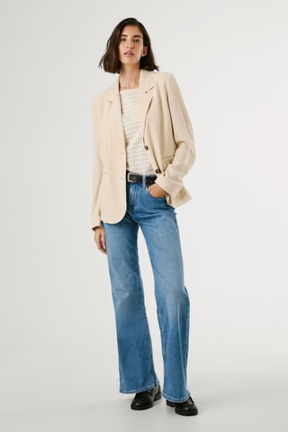 Jeans Hoge Taille Flare Cut Willa - Lichtblauw