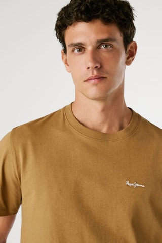 T-shirt Connor - Marrone chiaro