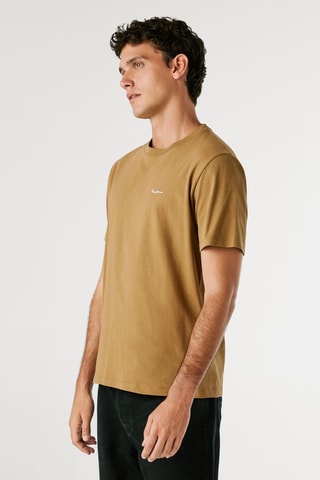 T-shirt Connor - Marrone chiaro