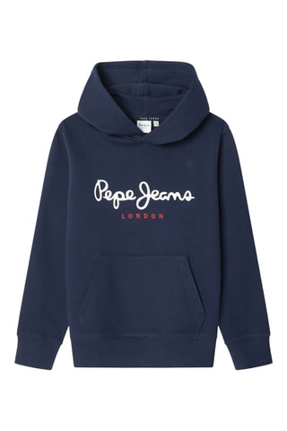 Felpa con cappuccio Art - Navy