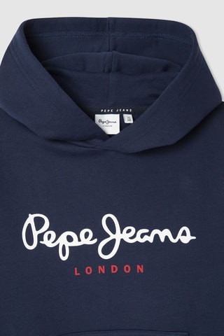 Felpa con cappuccio Art - Navy
