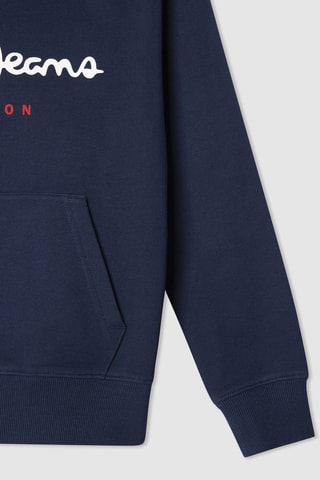 Felpa con cappuccio Art - Navy