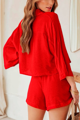 T-shirt et short - Rouge