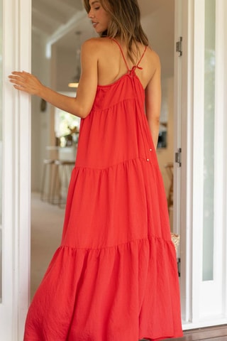Robe longue - Rouge