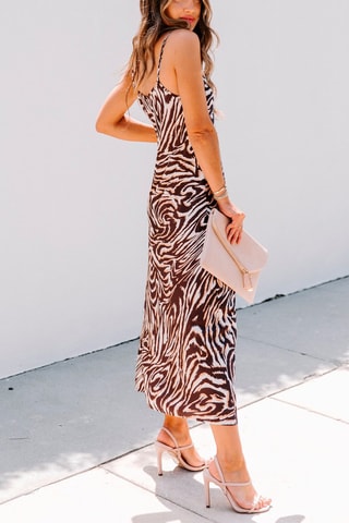Robe longue - Marron