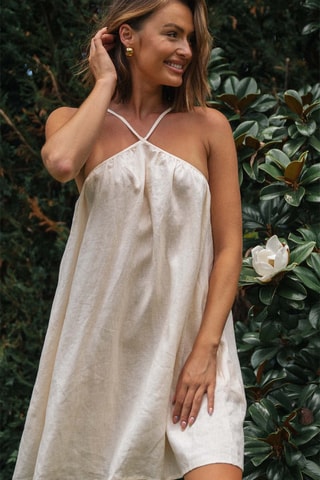 Robe trapèze - Beige