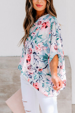 Top asymétrique - Multicolore