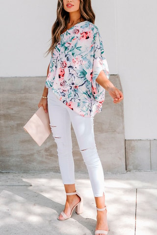 Top asymétrique - Multicolore