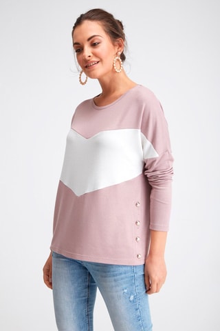 Blouse - Blanc et rose