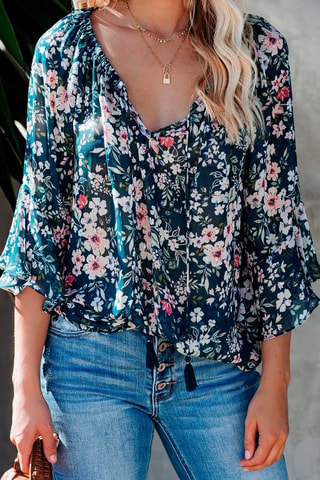 Blouse - Bleu