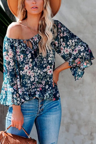 Blouse - Bleu