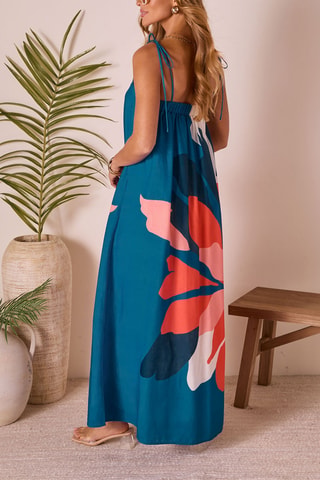 Robe longue - Bleu