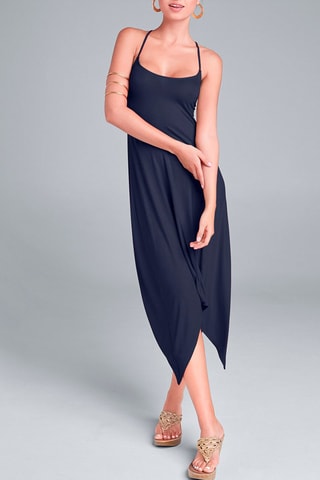 Robe asymétrique - Bleu