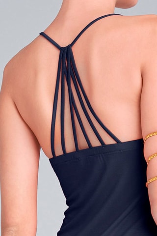 Robe asymétrique - Bleu