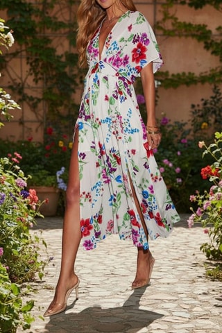 Robe midi - Écru