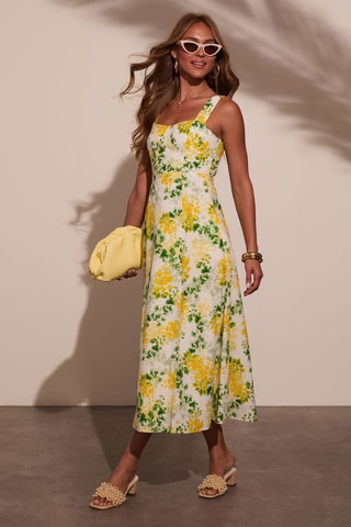 Robe midi - Écru