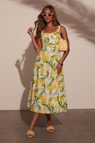 Robe midi - Écru