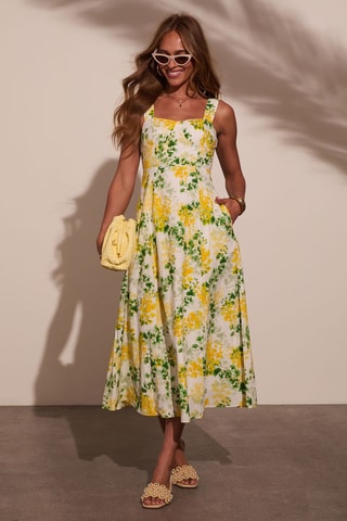 Robe midi - Écru