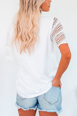 Top - Blanc et beige