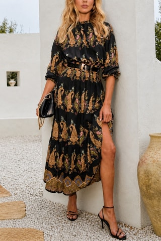 Robe midi - Rose