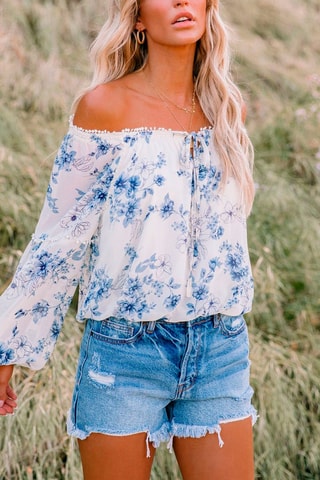 Blouse - Bleu