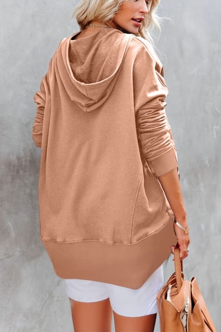 Sweat à capuche - Camel