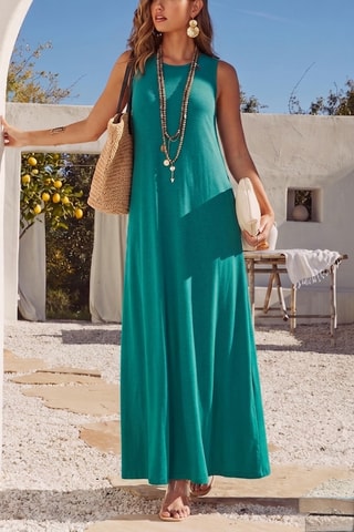 Robe longue - Turquoise
