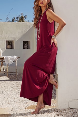 Robe longue - Bordeaux