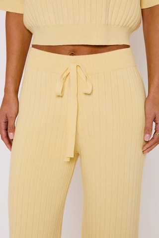 Pantalon 7/8 taille haute - Jaune